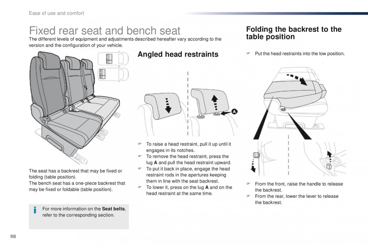 Peugeot Traveller owners manual / page 100