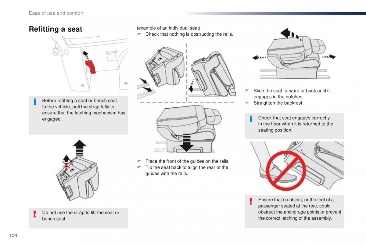 Peugeot Traveller owners manual / page 106