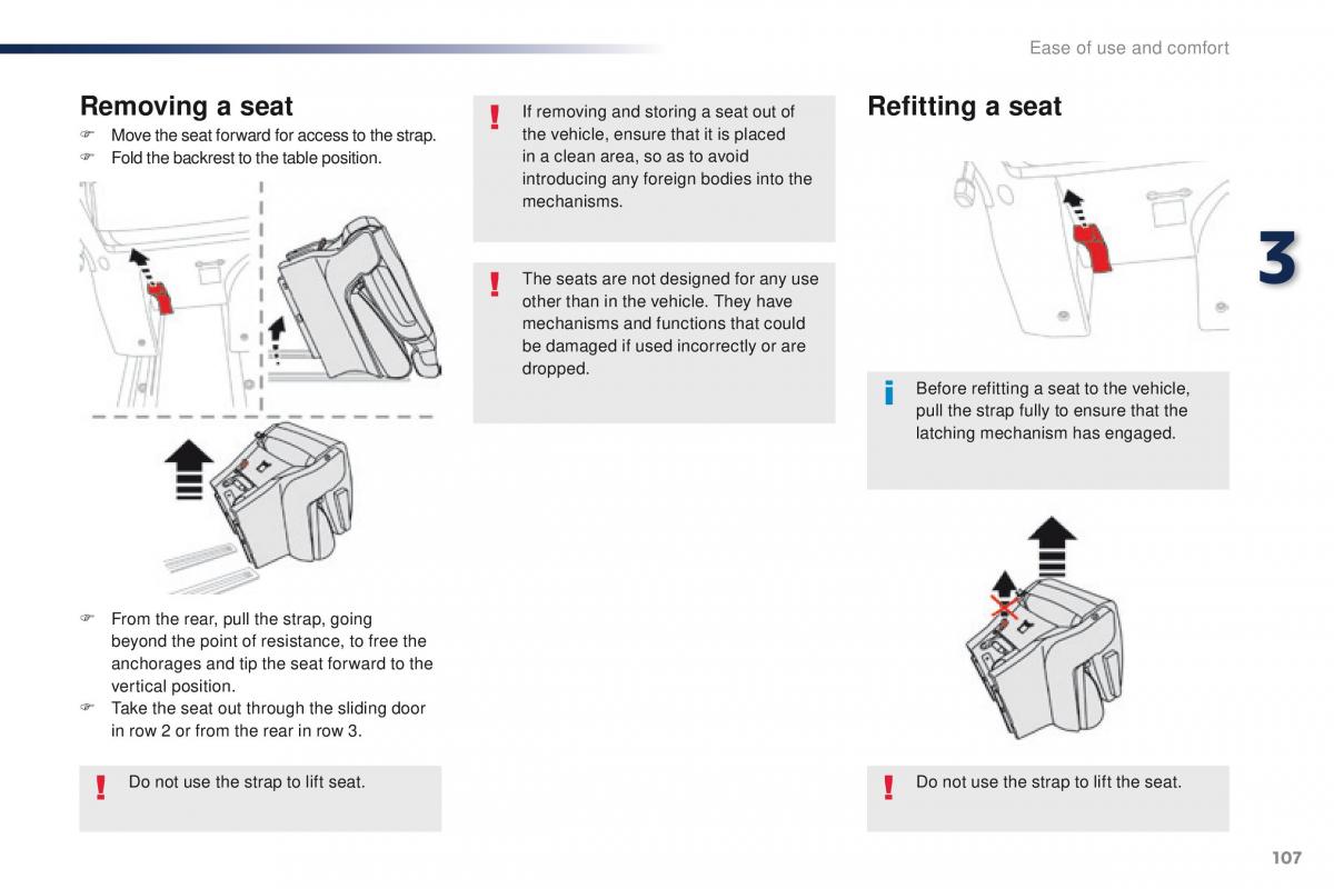 Peugeot Traveller owners manual / page 109