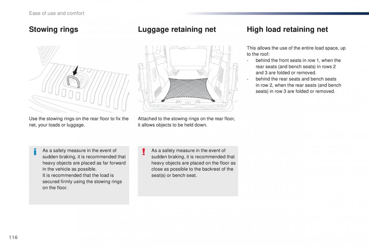 Peugeot Traveller owners manual / page 118