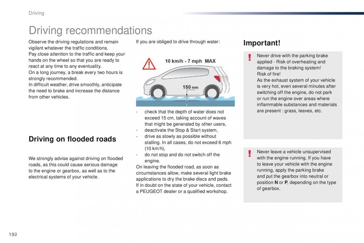 Peugeot Traveller owners manual / page 194