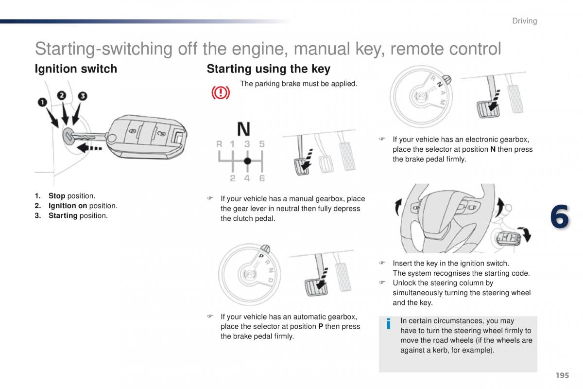 Peugeot Traveller owners manual / page 197