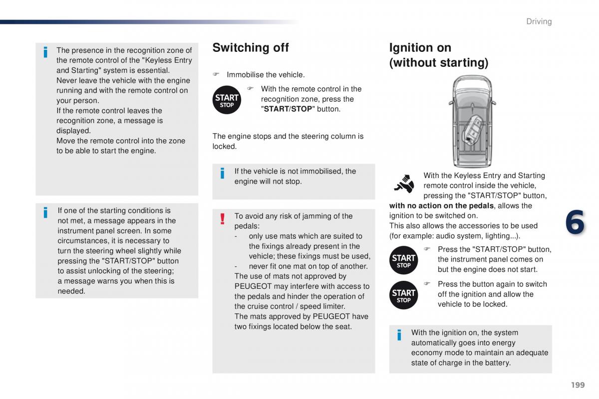 Peugeot Traveller owners manual / page 201