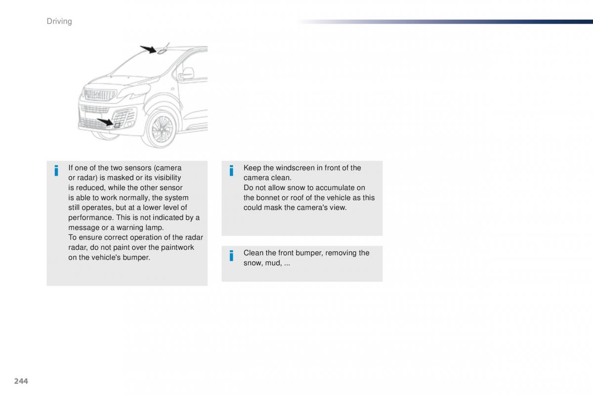 Peugeot Traveller owners manual / page 246