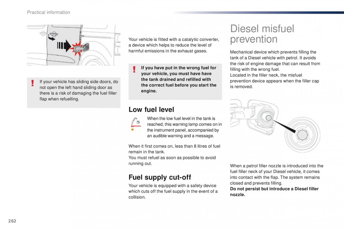 Peugeot Traveller owners manual / page 264