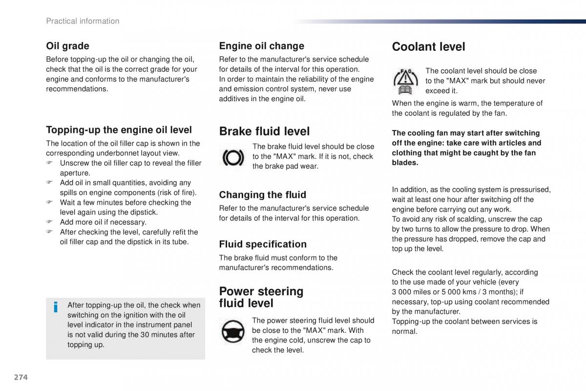 Peugeot Traveller owners manual / page 276