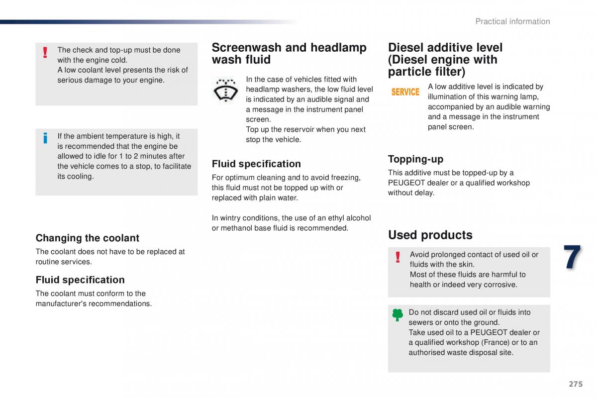 Peugeot Traveller owners manual / page 277