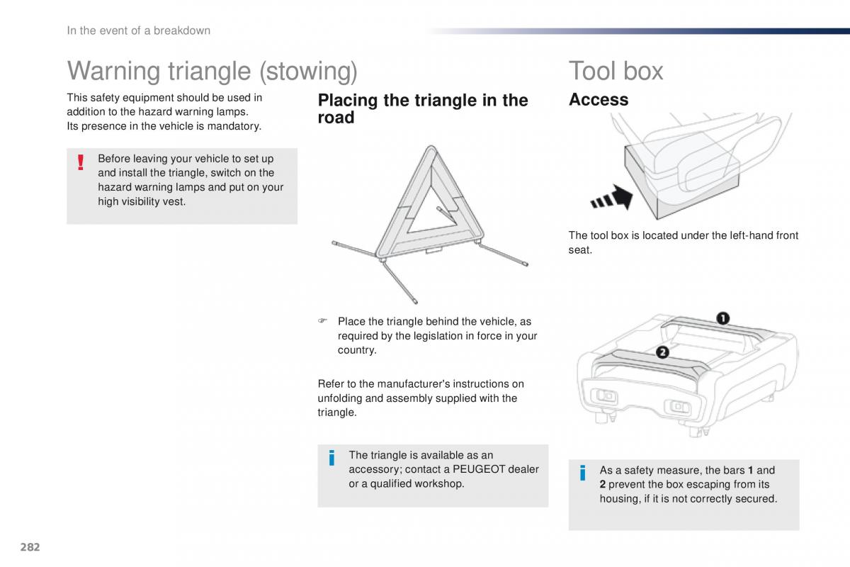 Peugeot Traveller owners manual / page 284