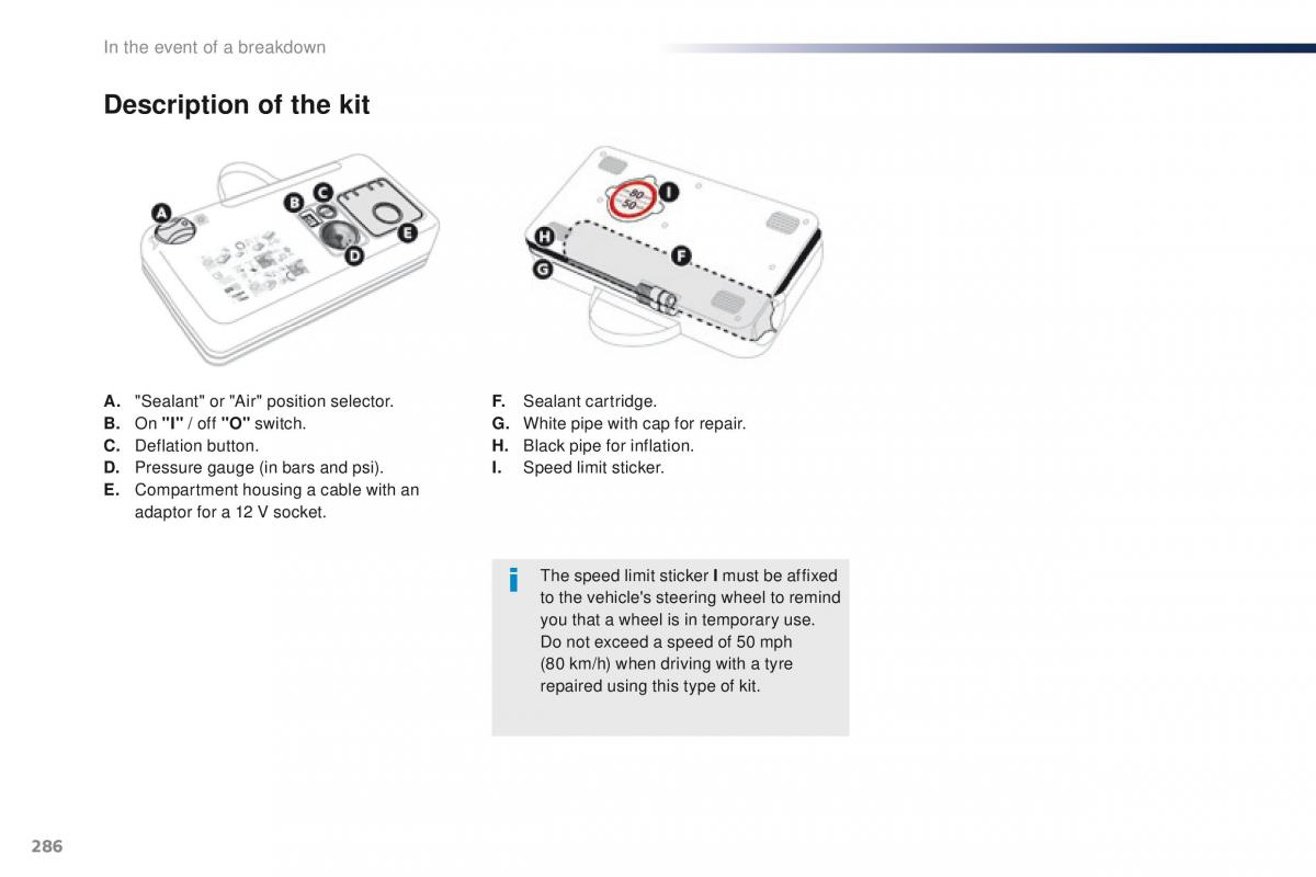 Peugeot Traveller owners manual / page 288