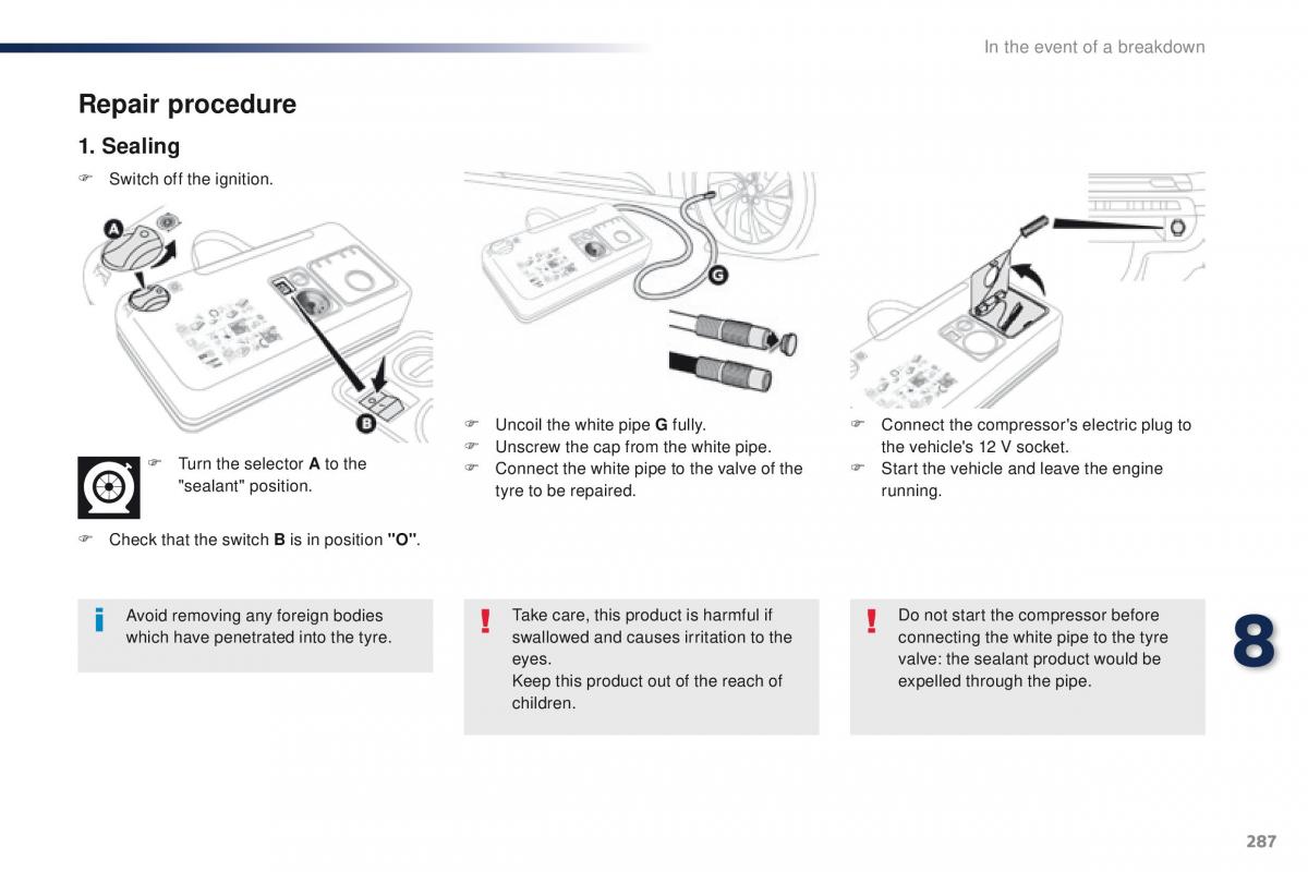 Peugeot Traveller owners manual / page 289