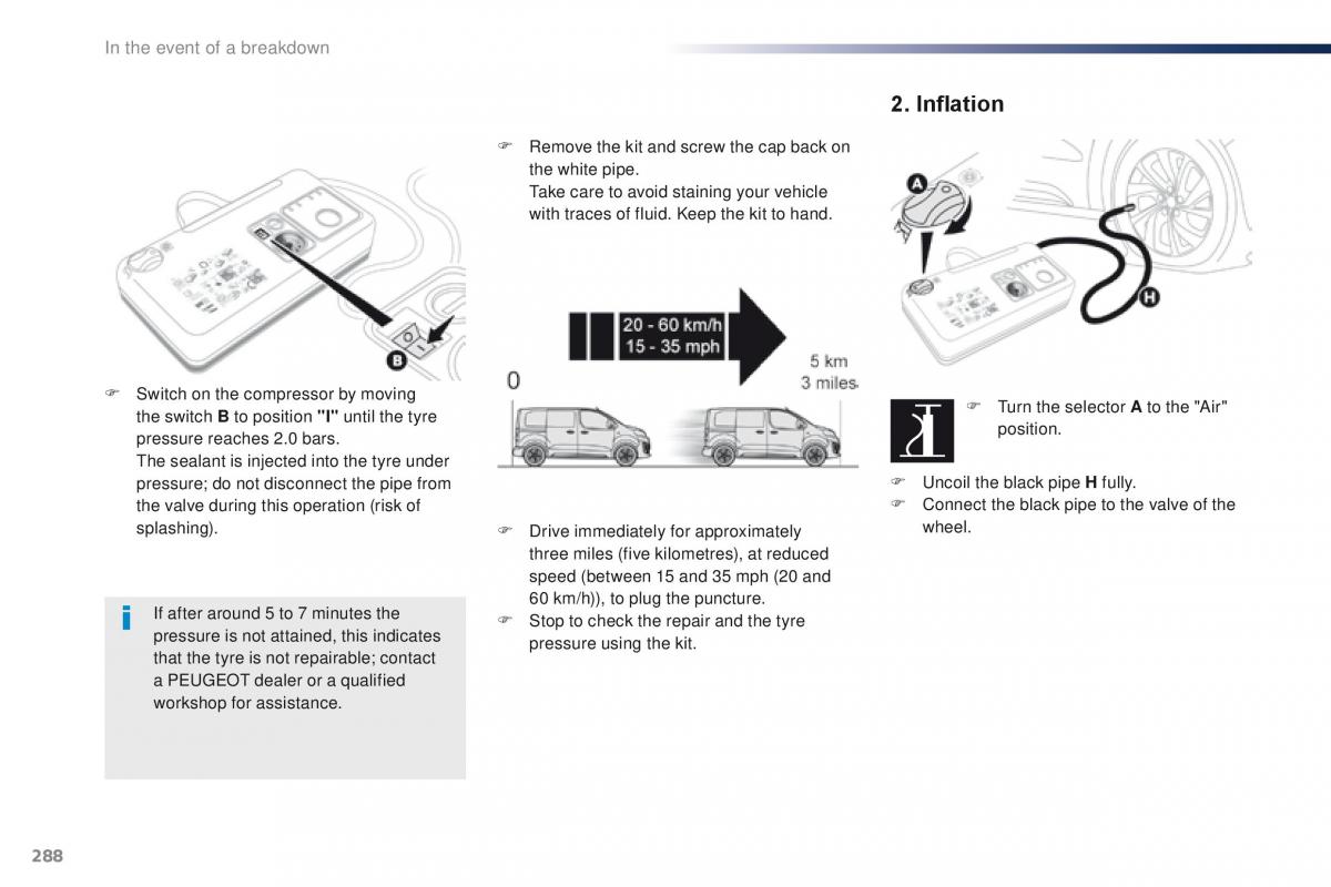 Peugeot Traveller owners manual / page 290