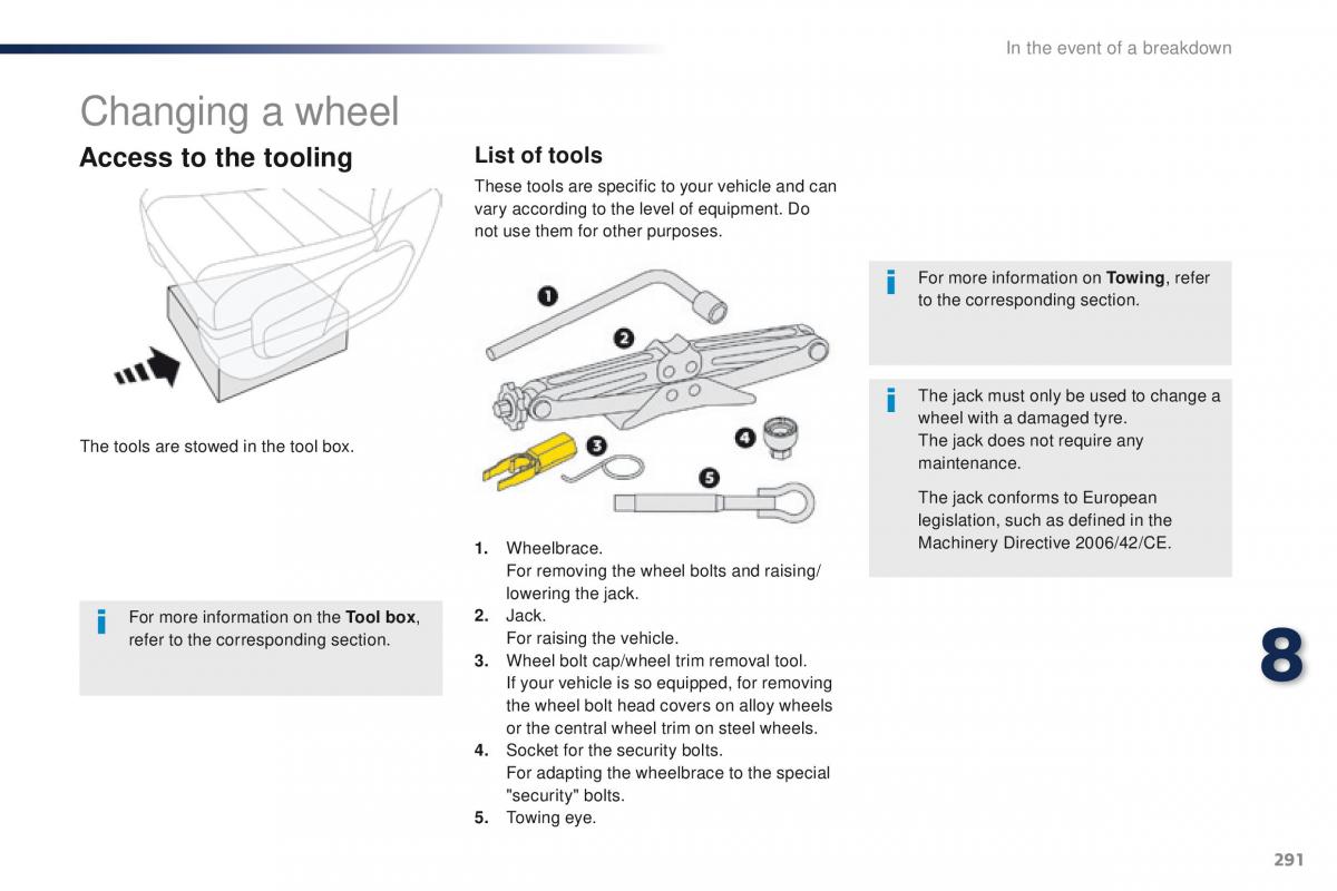 Peugeot Traveller owners manual / page 293