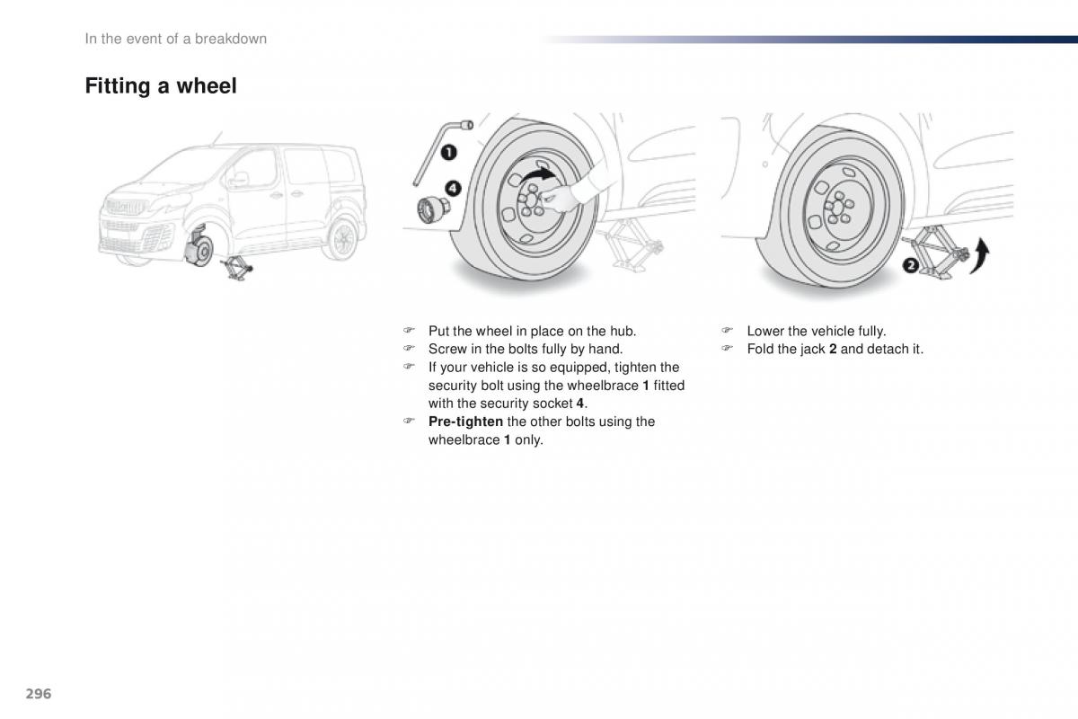 Peugeot Traveller owners manual / page 298