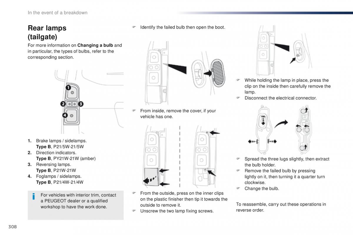 Peugeot Traveller owners manual / page 310