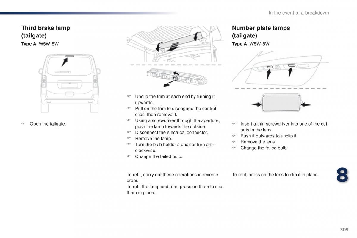 Peugeot Traveller owners manual / page 311