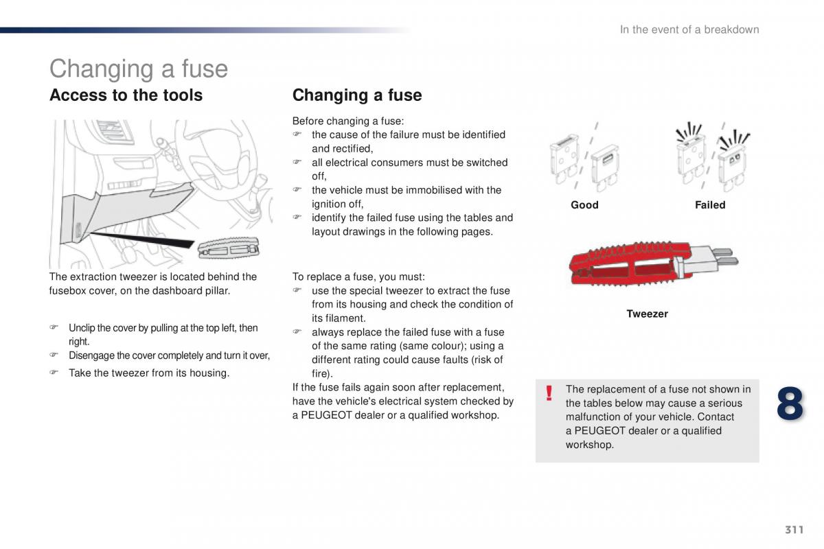 Peugeot Traveller owners manual / page 313