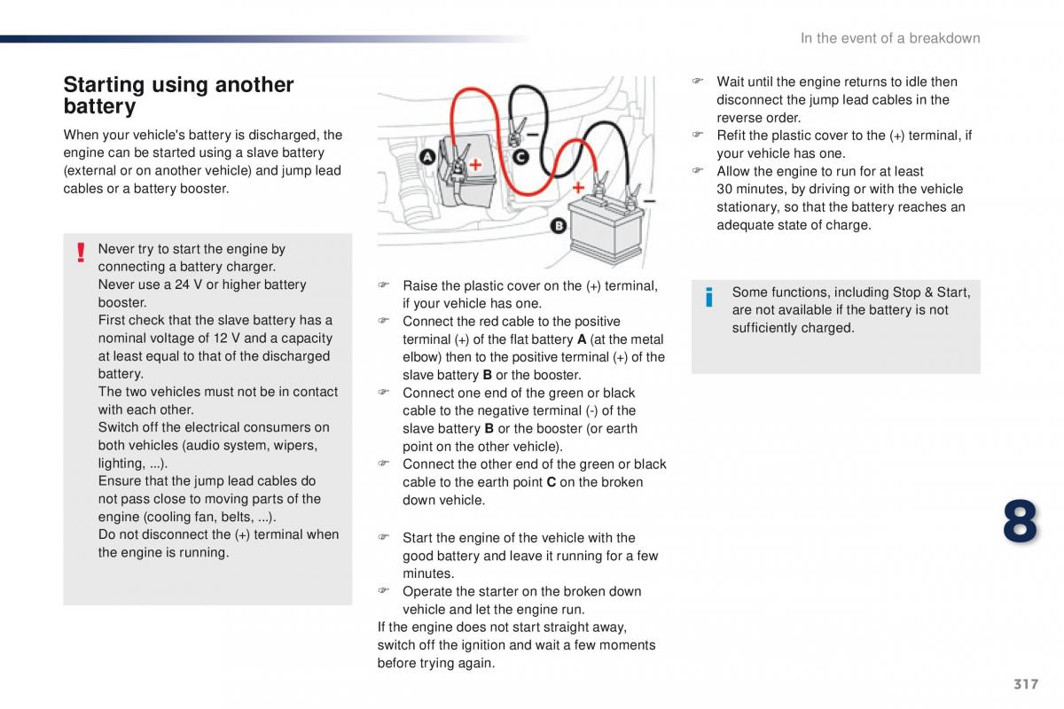 Peugeot Traveller owners manual / page 319