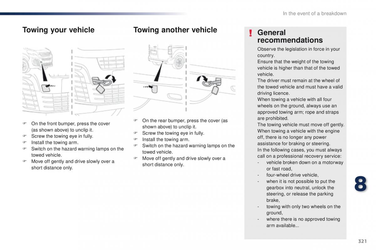 Peugeot Traveller owners manual / page 323