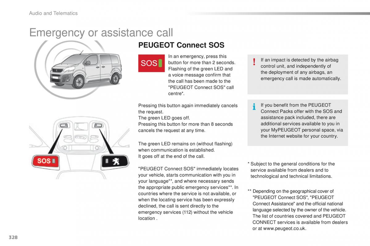 Peugeot Traveller owners manual / page 330