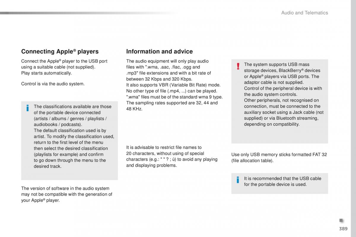 Peugeot Traveller owners manual / page 391