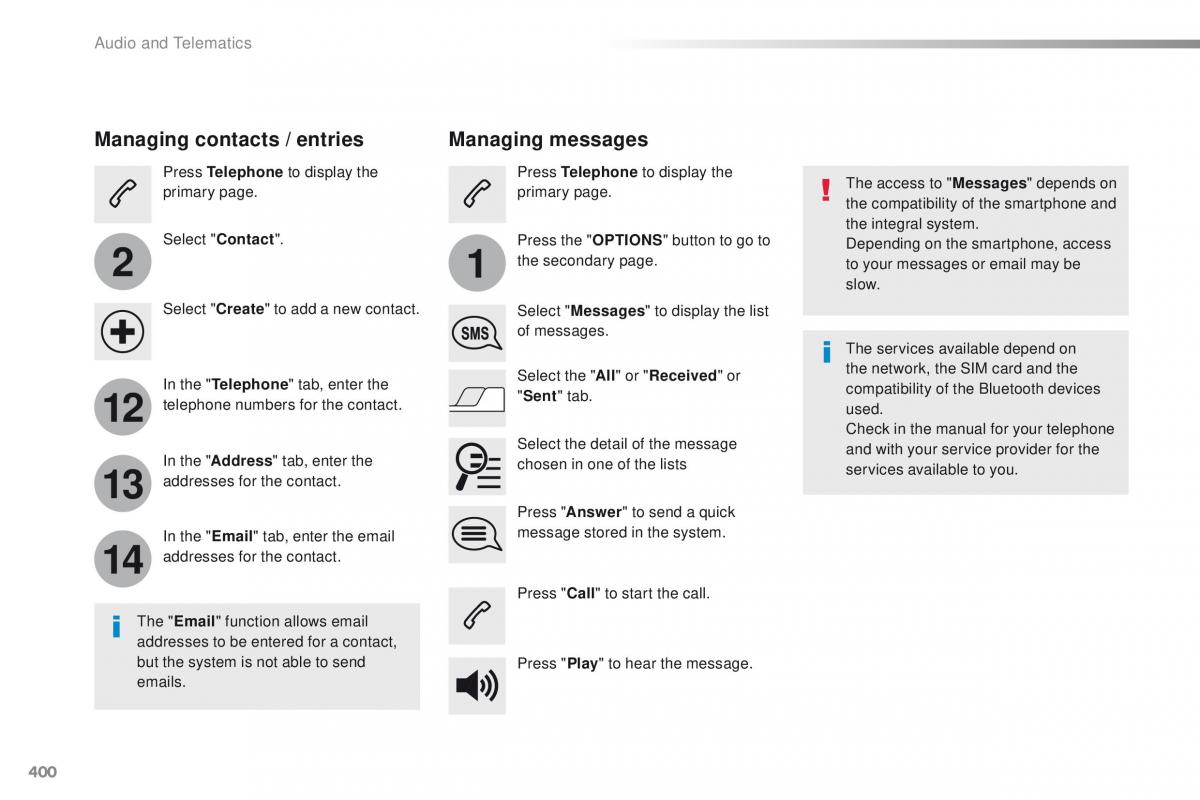 Peugeot Traveller owners manual / page 402