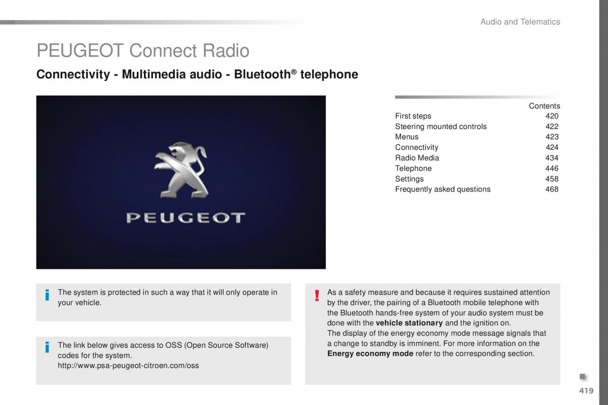 Peugeot Traveller owners manual / page 421