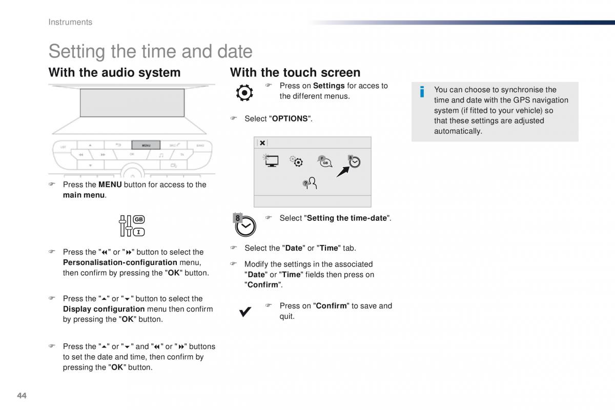 Peugeot Traveller owners manual / page 46