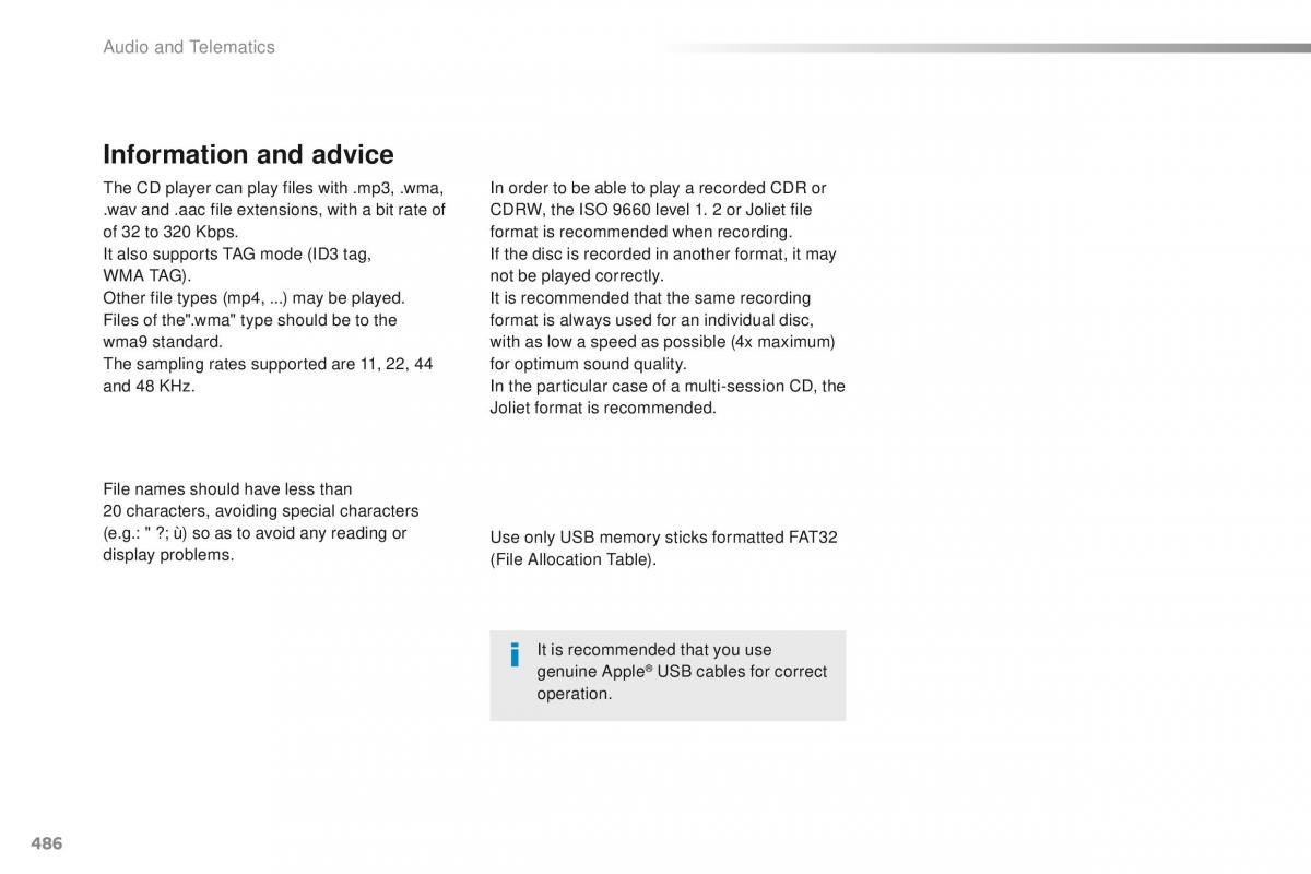 Peugeot Traveller owners manual / page 488