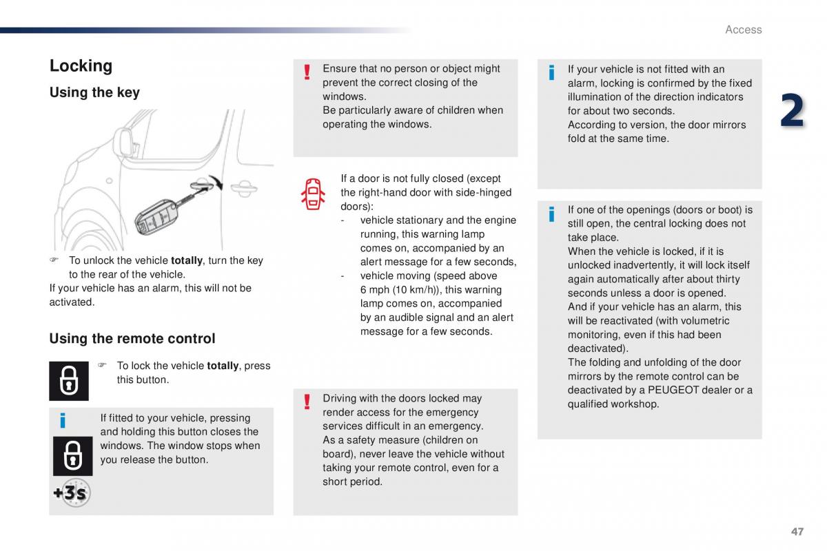 Peugeot Traveller owners manual / page 49