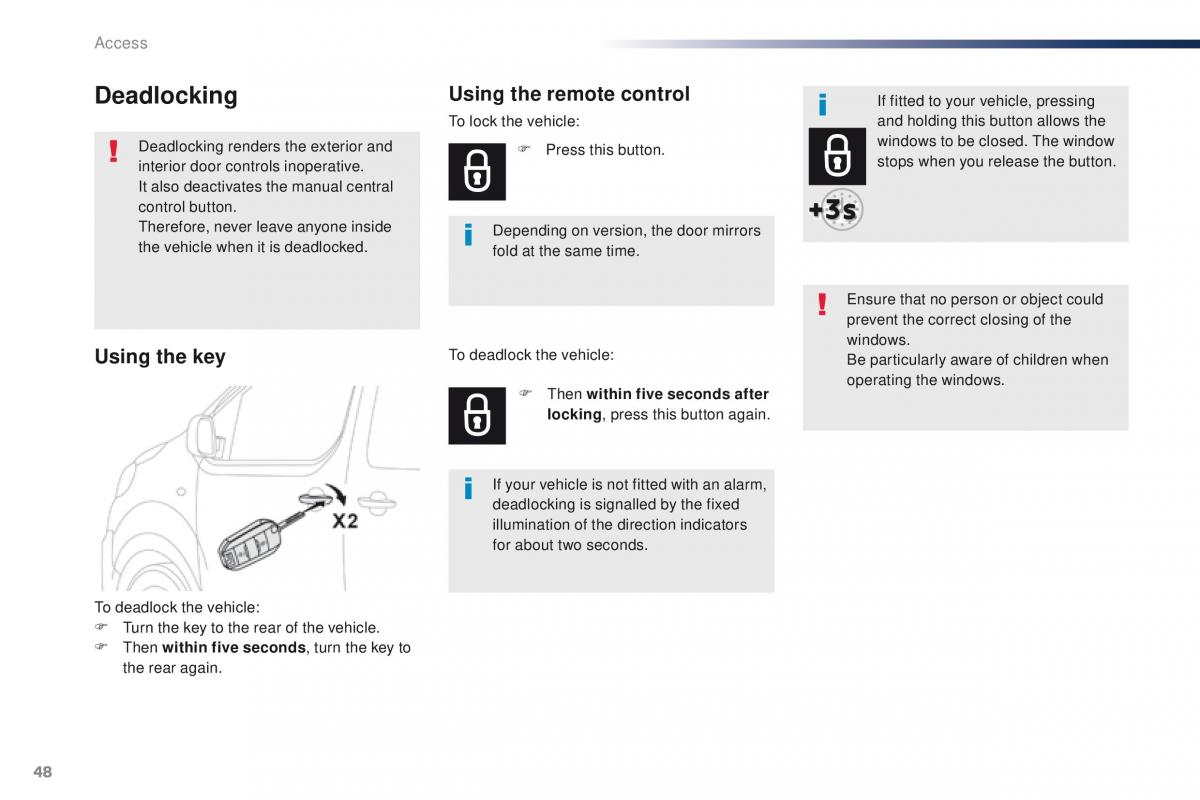 Peugeot Traveller owners manual / page 50