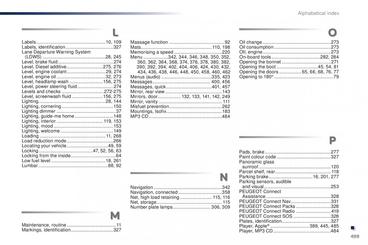 Peugeot Traveller owners manual / page 501