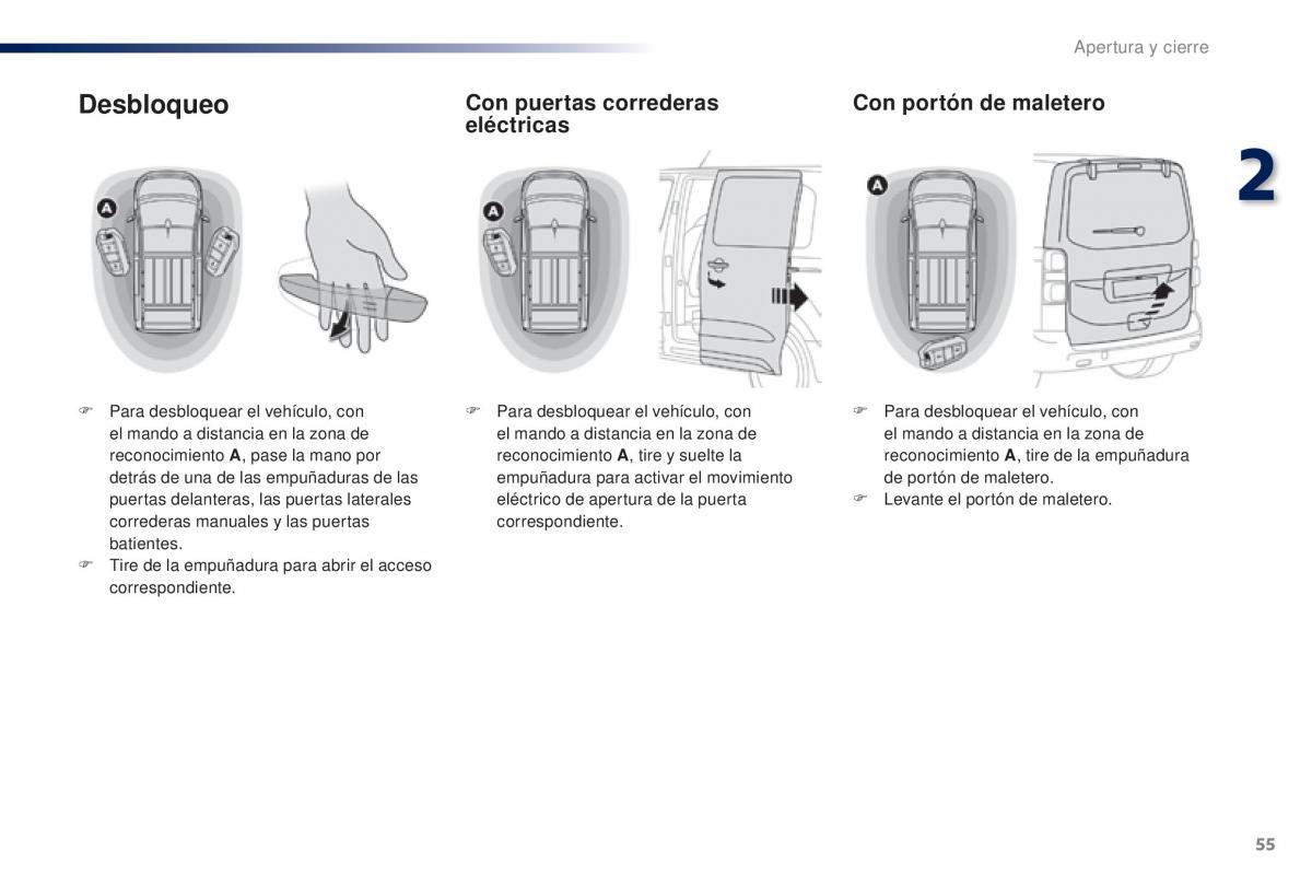 Peugeot Traveller manual del propietario / page 57