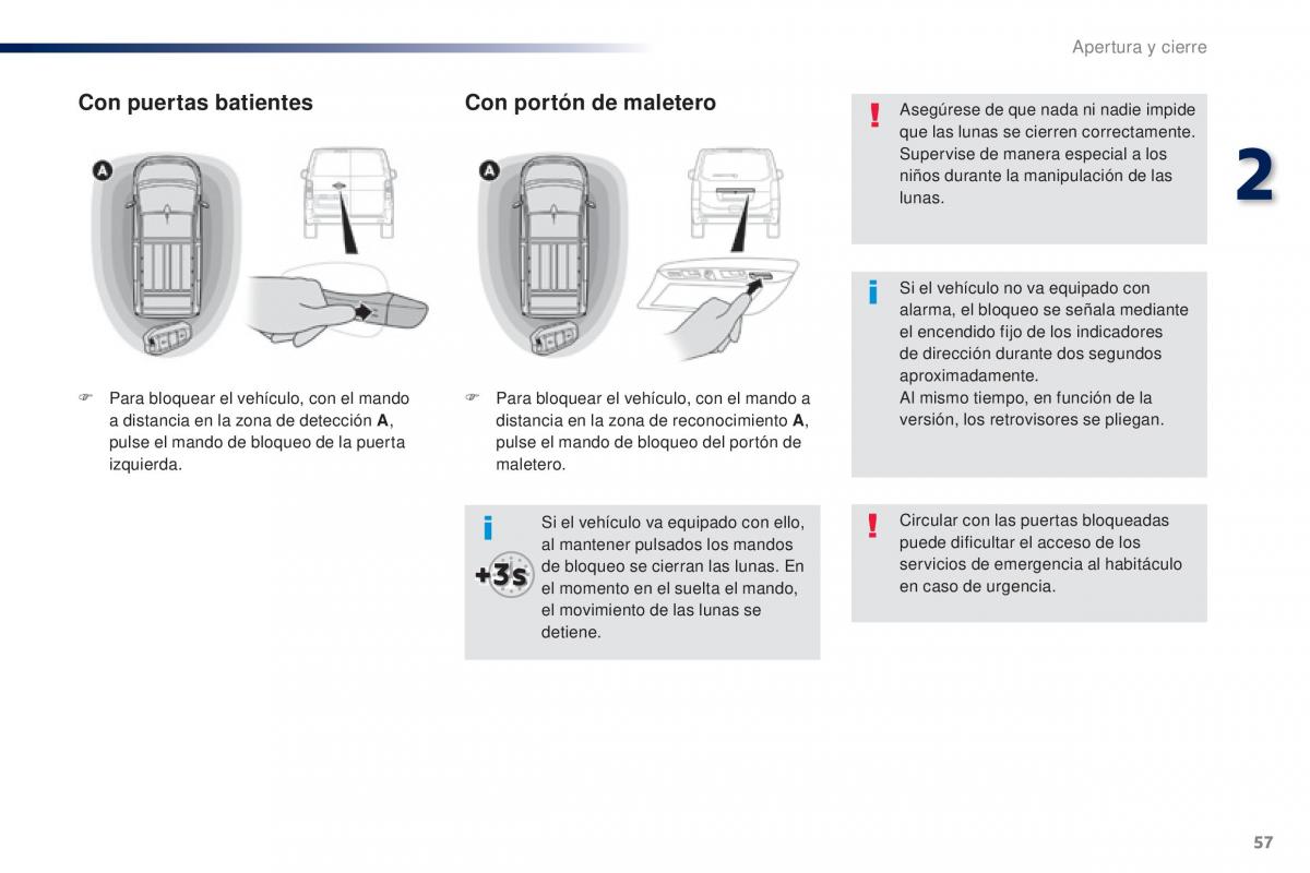 Peugeot Traveller manual del propietario / page 59