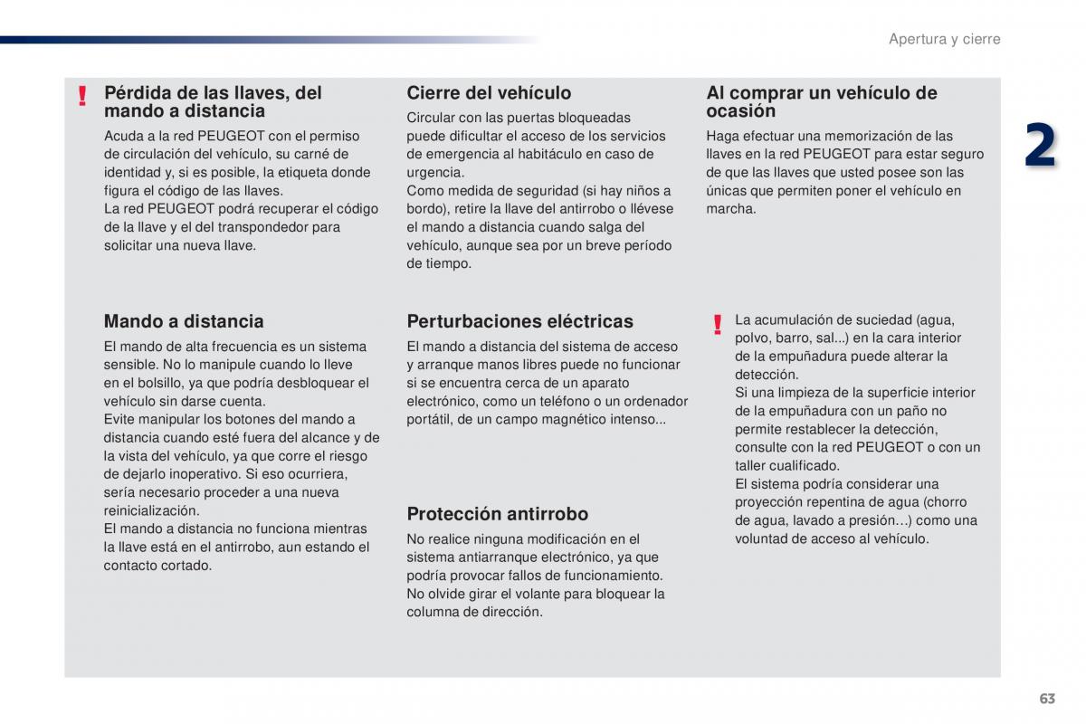 Peugeot Traveller manual del propietario / page 65