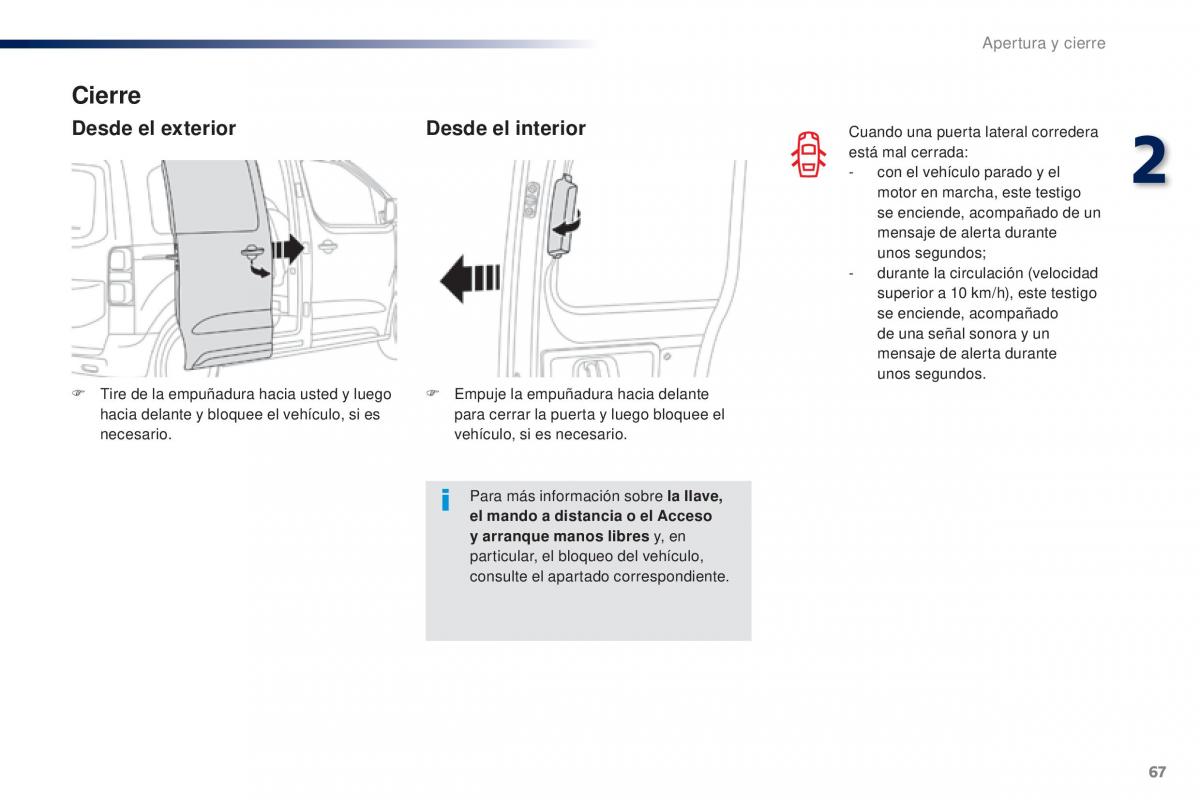 Peugeot Traveller manual del propietario / page 69