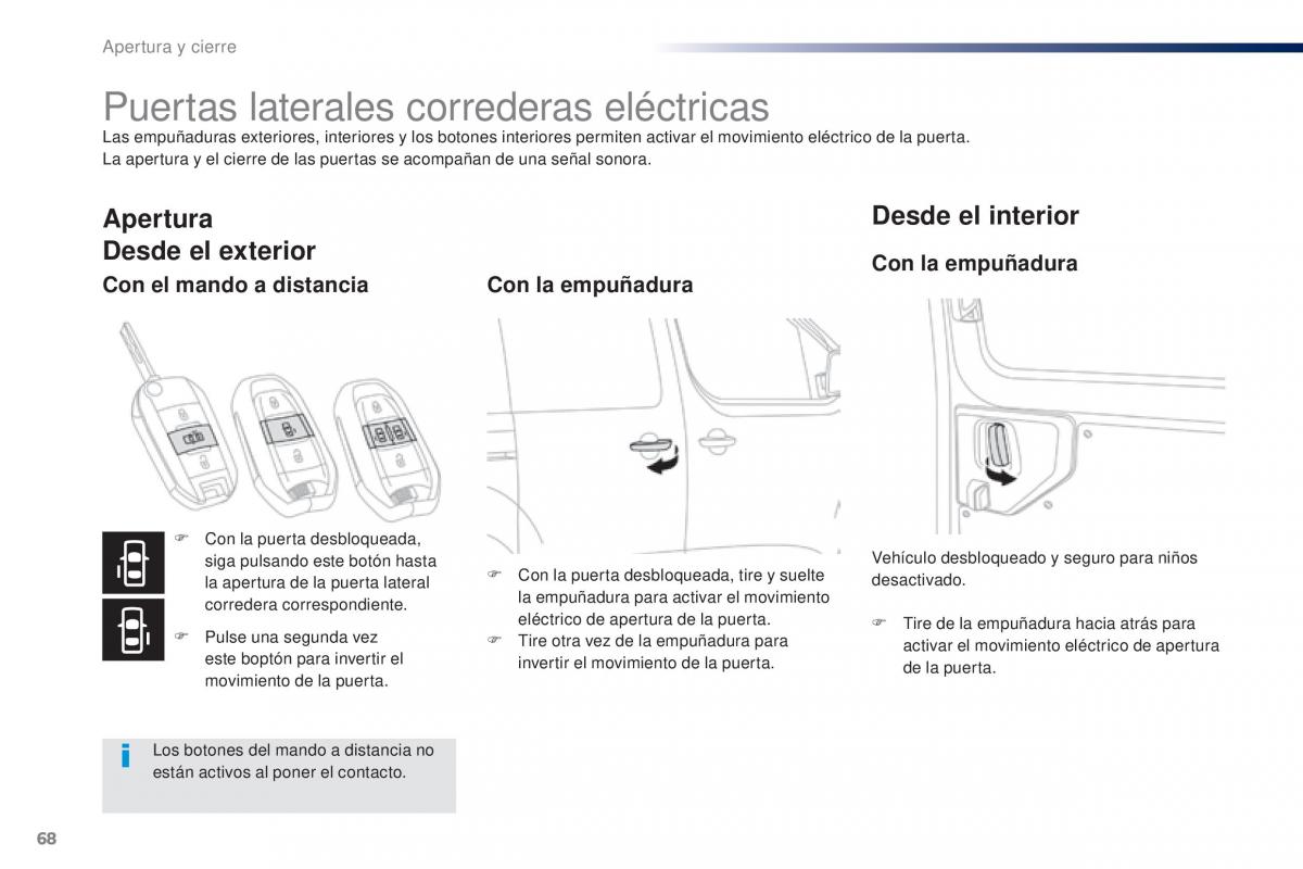 Peugeot Traveller manual del propietario / page 70