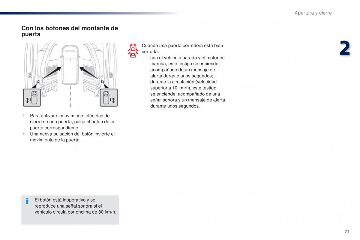 Peugeot Traveller manual del propietario / page 73