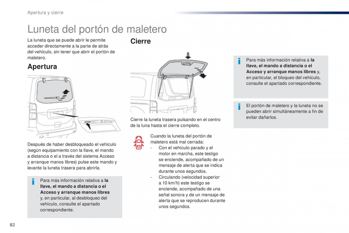 Peugeot Traveller manual del propietario / page 84