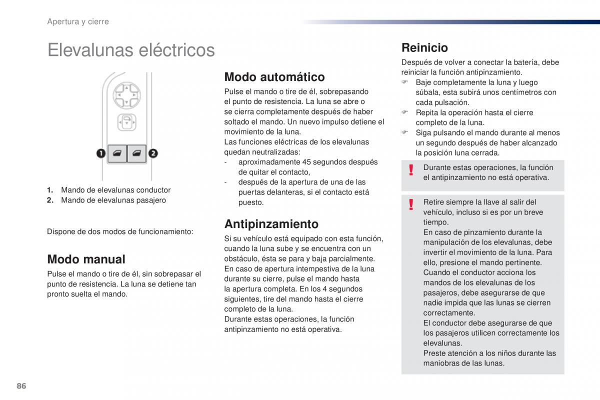 Peugeot Traveller manual del propietario / page 88