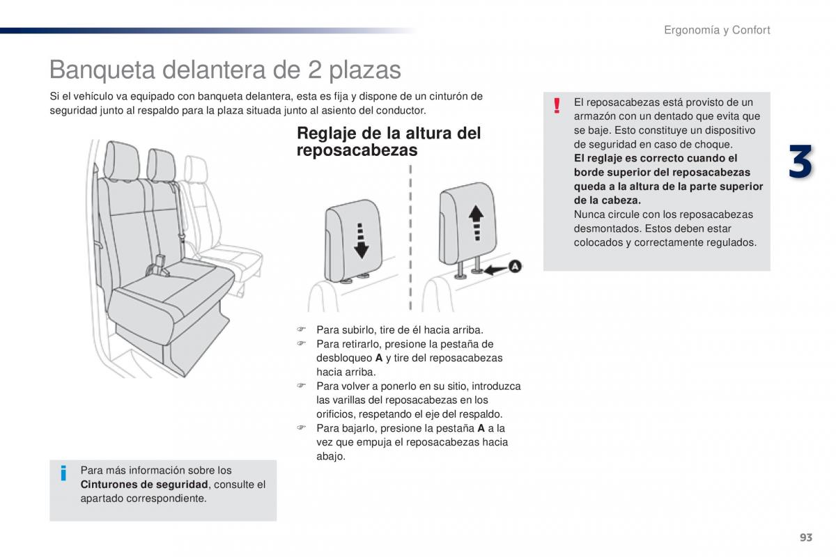 Peugeot Traveller manual del propietario / page 95