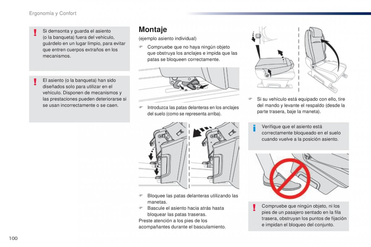 Peugeot Traveller manual del propietario / page 102