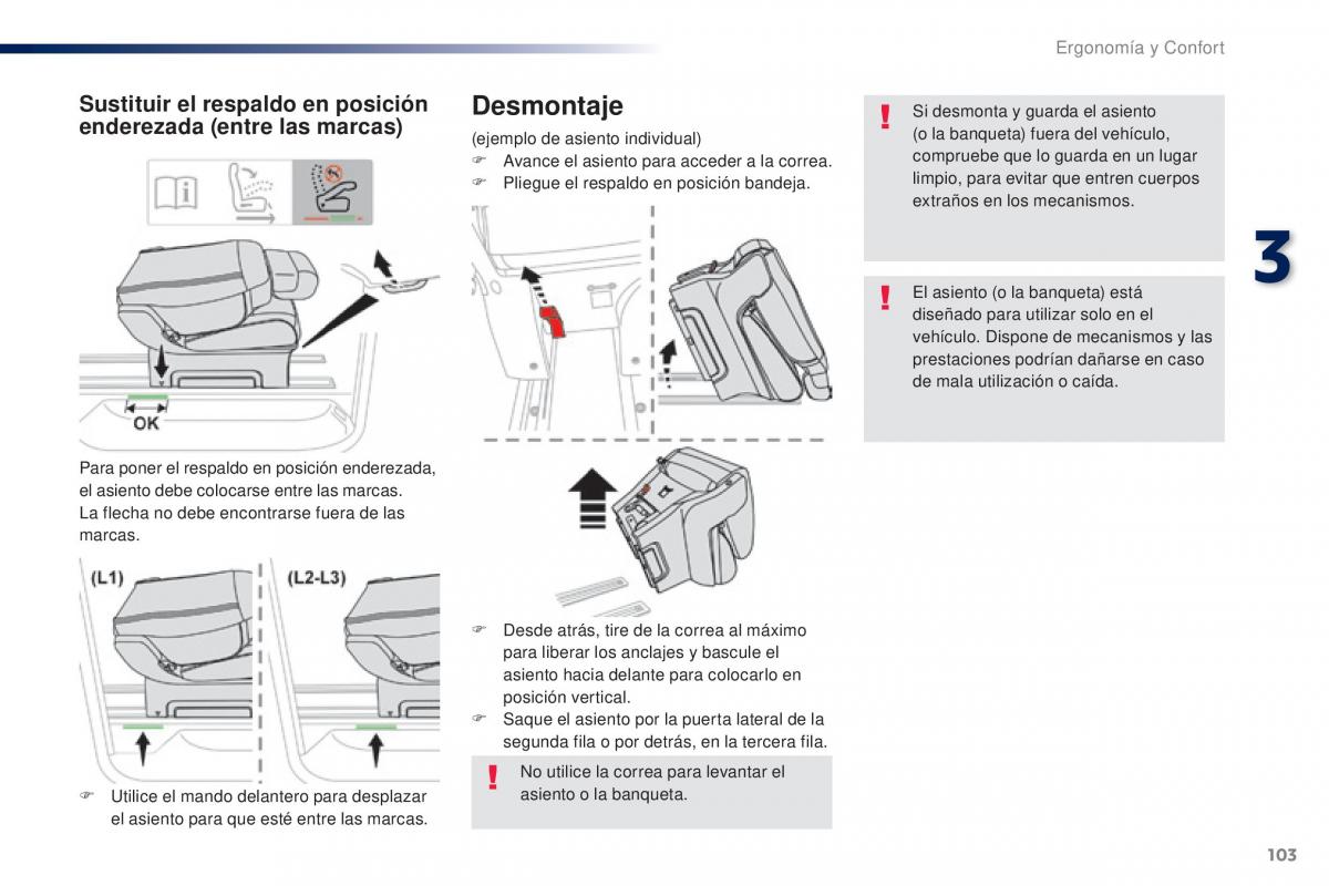 Peugeot Traveller manual del propietario / page 105