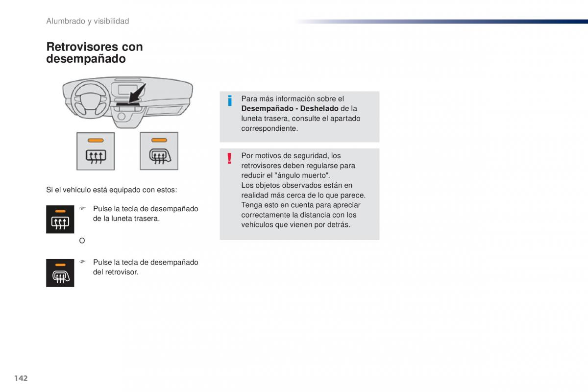 Peugeot Traveller manual del propietario / page 144