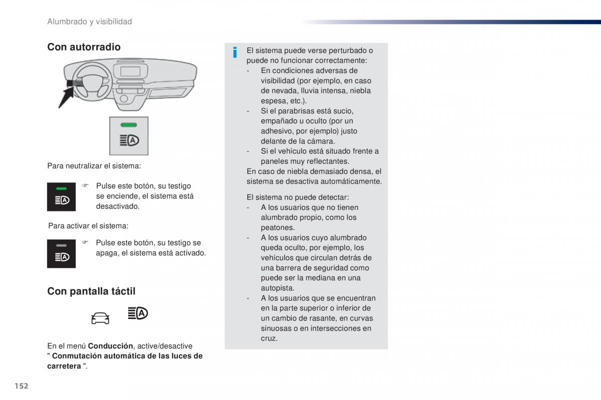 Peugeot Traveller manual del propietario / page 154