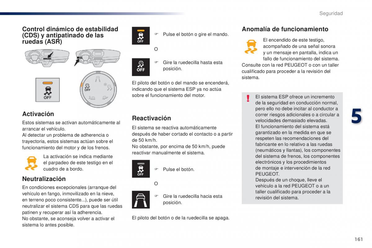 Peugeot Traveller manual del propietario / page 163