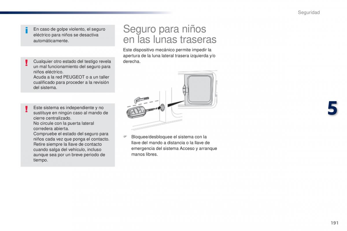 Peugeot Traveller manual del propietario / page 193