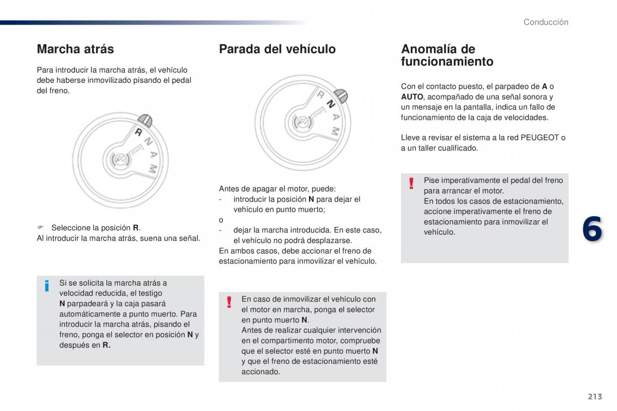 Peugeot Traveller manual del propietario / page 215