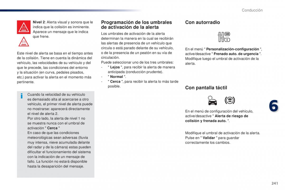 Peugeot Traveller manual del propietario / page 243