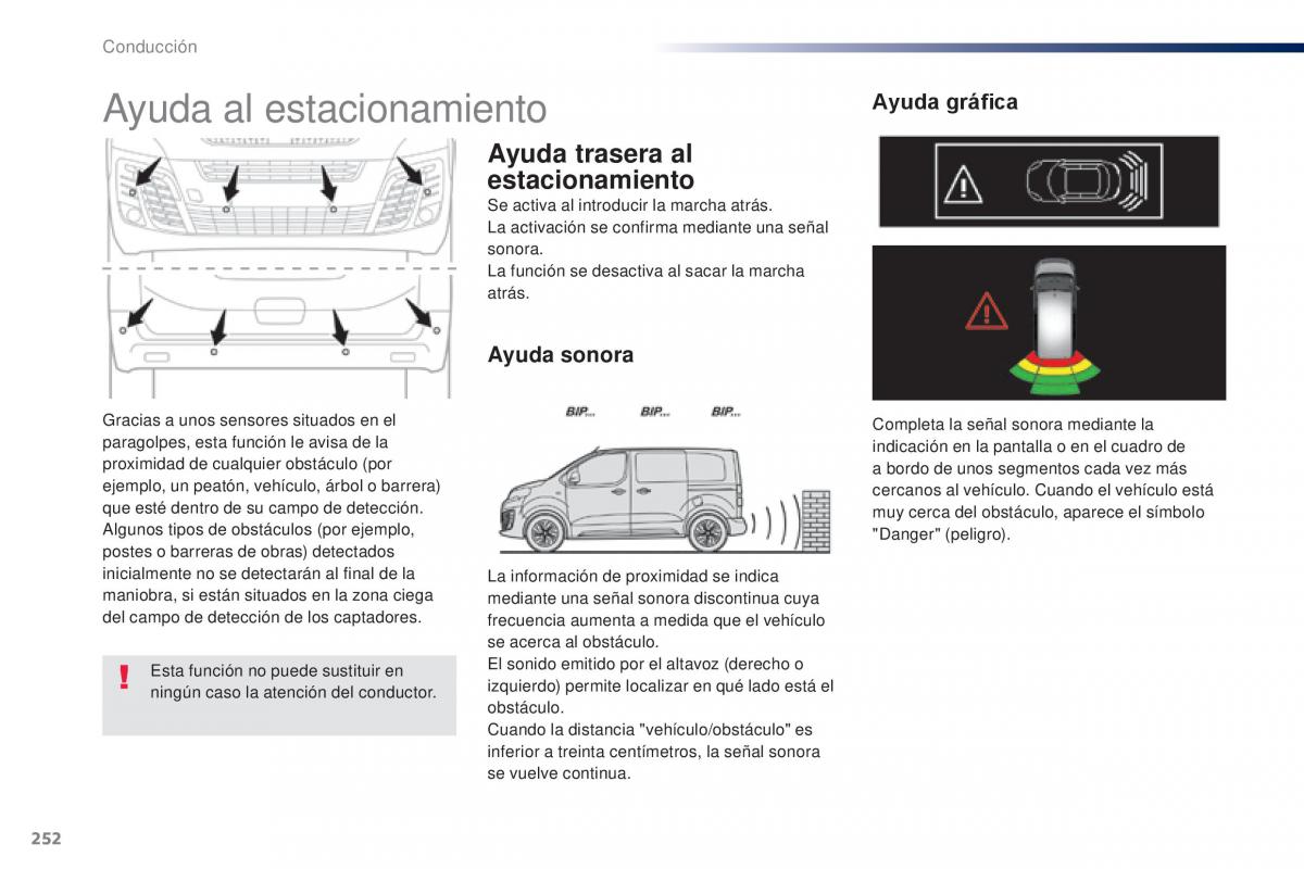 Peugeot Traveller manual del propietario / page 254