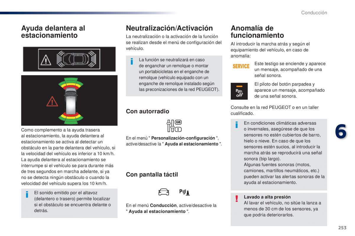 Peugeot Traveller manual del propietario / page 255